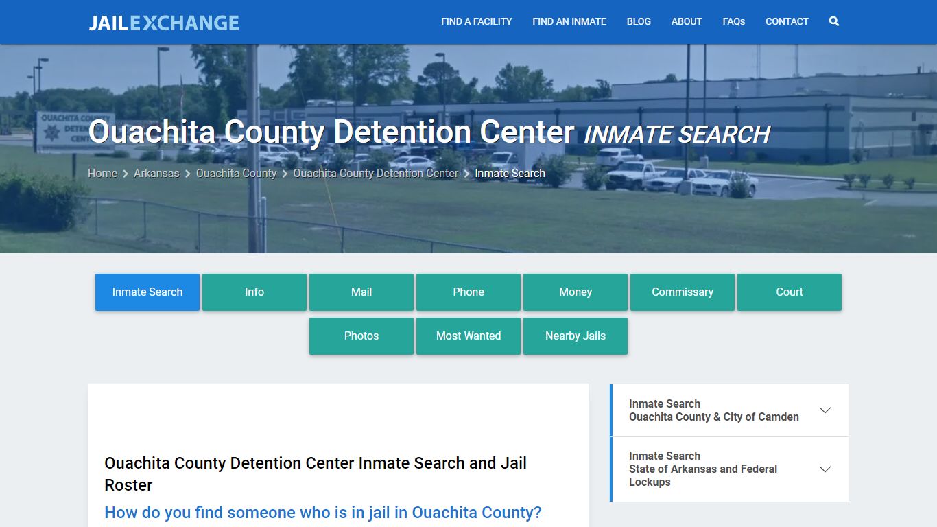 Ouachita County Detention Center Inmate Search - Jail Exchange